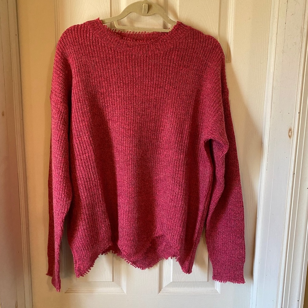 Raspberry Umgee Sweater